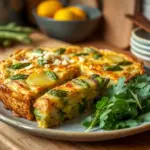 Asparagus & new potato frittata